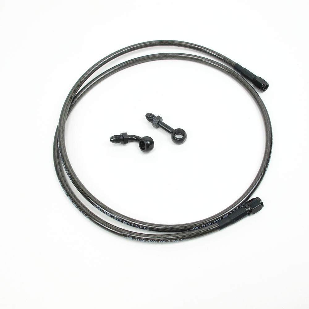 51 1/5"  Black/ Smoked Brake Line-130cm