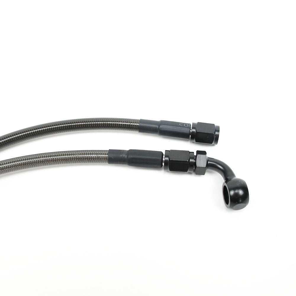 19 1/10" Black/Smoke Brake Lines- 50cm Double - 0