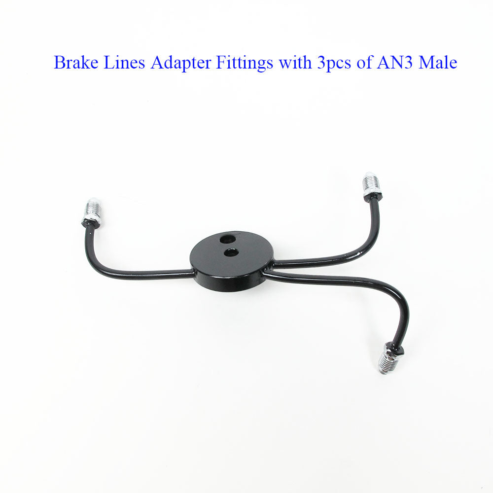 Brake Line Adapter Kits- Black- 3 Connectors