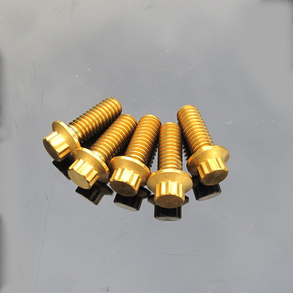 5/16" Titanium Mounting Screws for Brake Rotors-Golden