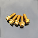 5/16" Titanium Mounting Screws for Brake Rotors-Golden-4