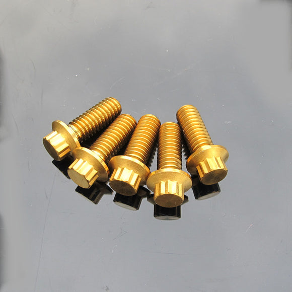 5/16" Titanium Mounting Screws for Brake Rotors-Golden
