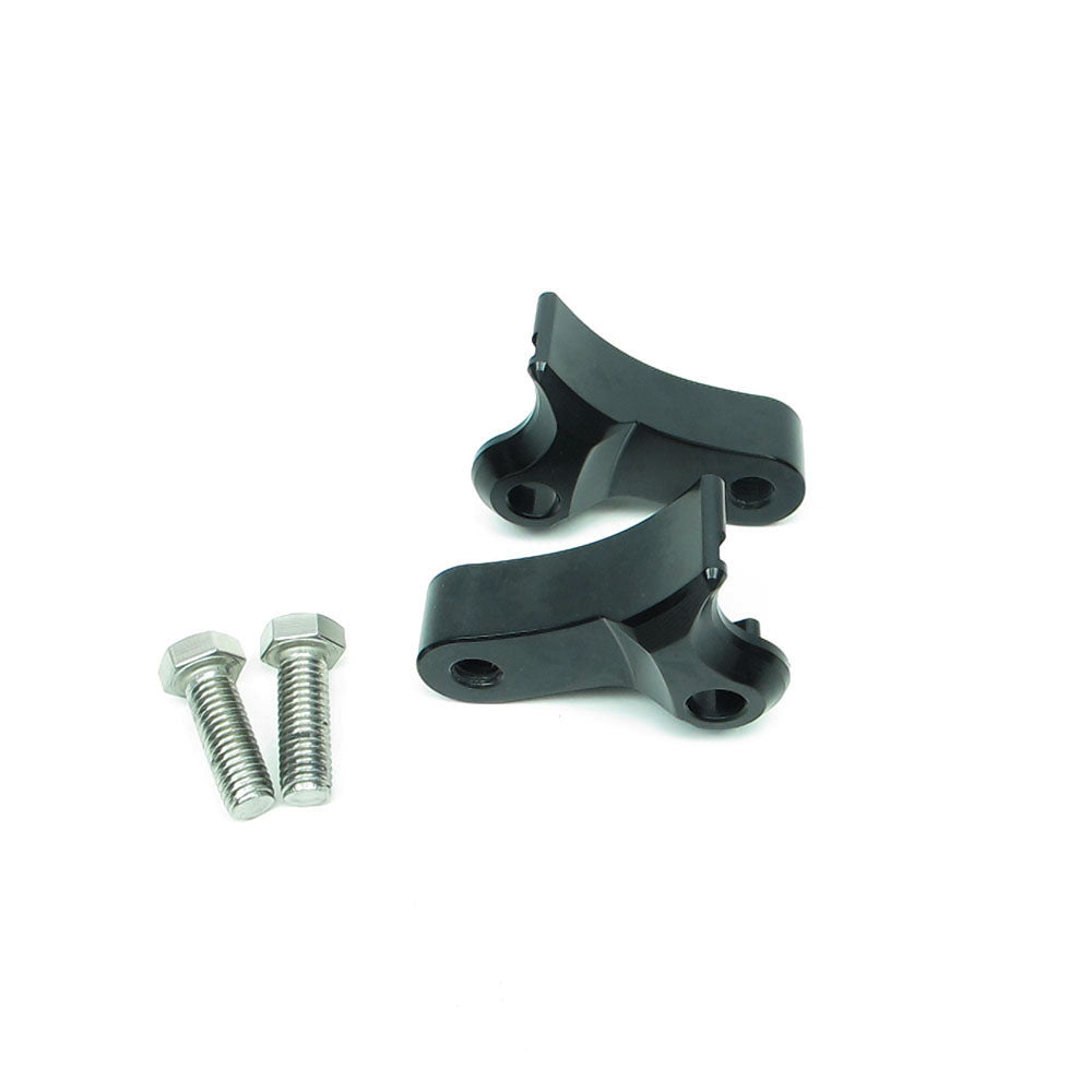 Black Lowering Rear Shock Bracket Kit for 06-17 Dyna