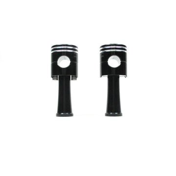 Piston Design -1.0" Risers Kit -4.3" Height- Black - 0