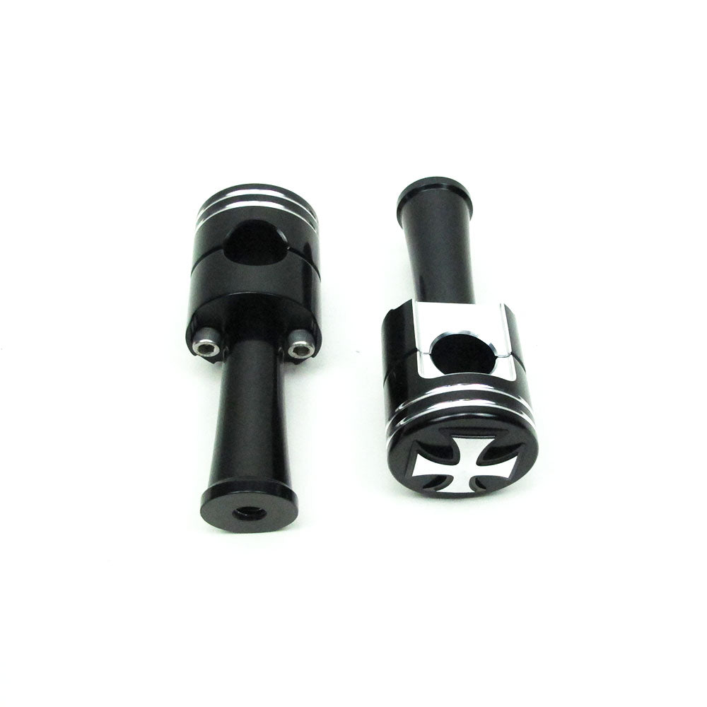 Piston Design -1.0" Risers Kit -4.3" Height- Black