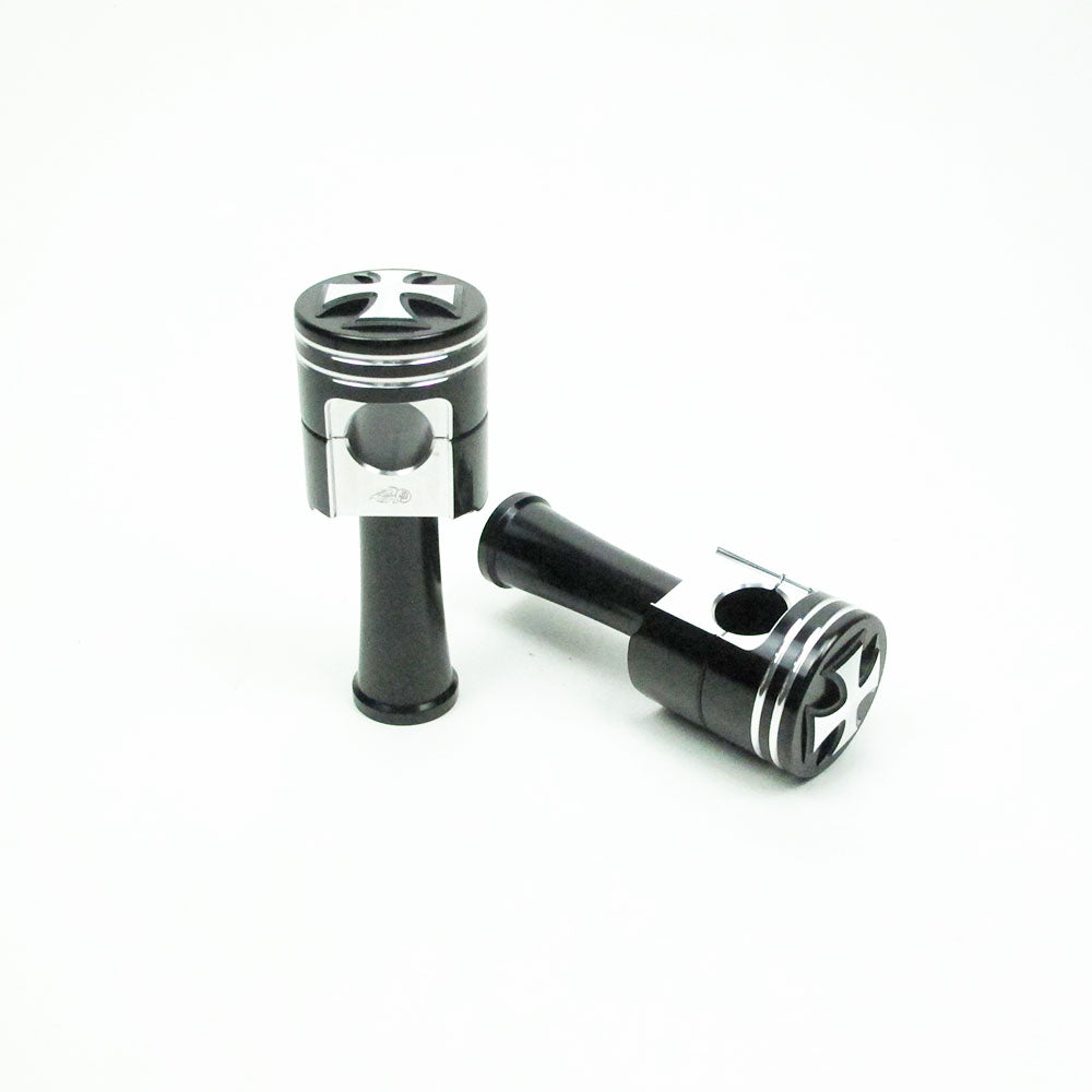 Piston Design -1.0" Risers Kit -4.3" Height- Black