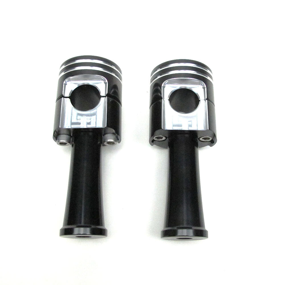 Piston Design -1.0" Risers Kit -4.3" Height- Black