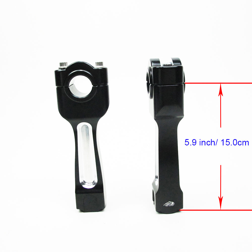 1.0" Inch Risers Kit - 5.9" Height-Black