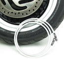 39 2/5"  Silver Pearl Brake Line-100cm-4