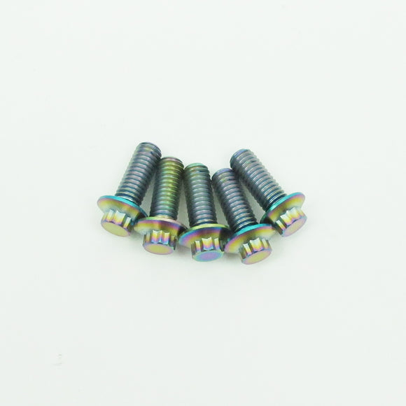 5 PCS 3/8"-16-1.0" 12 Point Rear Brake Rotors Mounting Screws Bolts for Harley