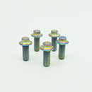 5 PCS 3/8"-16-1.0" 12 Point Rear Brake Rotors Mounting Screws Bolts for Harley-1