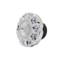 Designer Style Fuel Tank Caps - Chrome-3