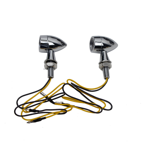 Chrome Rear Mini LED Turn Signals LED Lamp