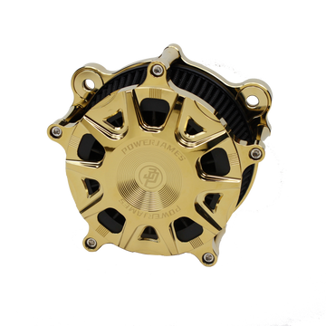 Whirlpool Air Cleaner Kit for 04-17 Dyna Twin Cam, 01-15 Softail -Chrome