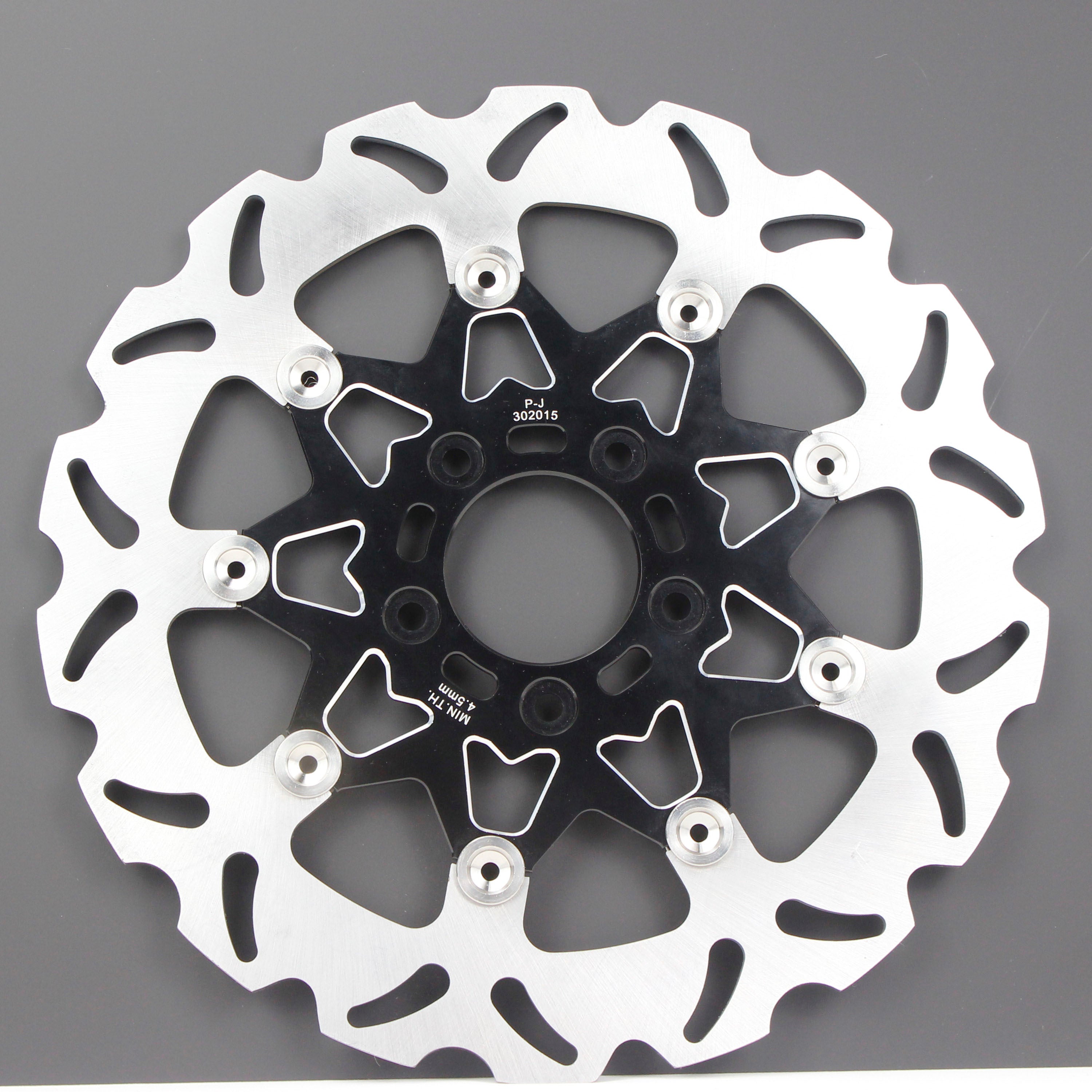 11.8" Black Front Brake Rotor- 9 Spoke