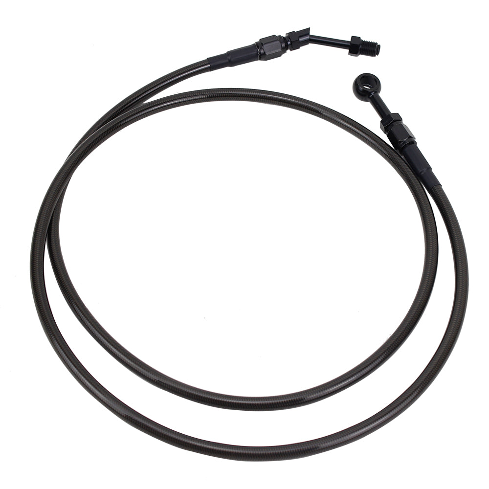 66.9" Smoky Black Braided Hydraulic Clutch Cable for Harley Touring 14-16 Models