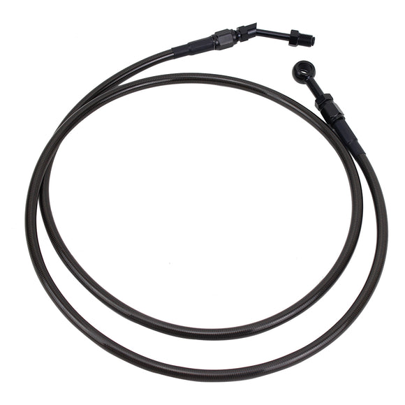 82.7" Smoky Black Braided Hydraulic Clutch Cable for Harley Touring 14-16 Models