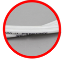 51.2"/ 130cm White&Silver Pearl Skin Throttle and Idle Cable Set for Harley Davidson V-Twin-3