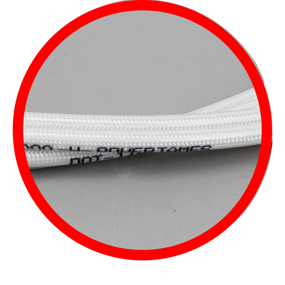 51.2"/ 130cm White&Silver Pearl Skin Throttle and Idle Cable Set for Harley Davidson V-Twin