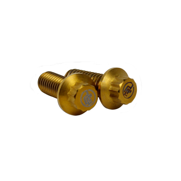 2 PCS Gold Titanium Hardware for Low Rider/ Low Rider S Gas Tank Dash Panel Cover