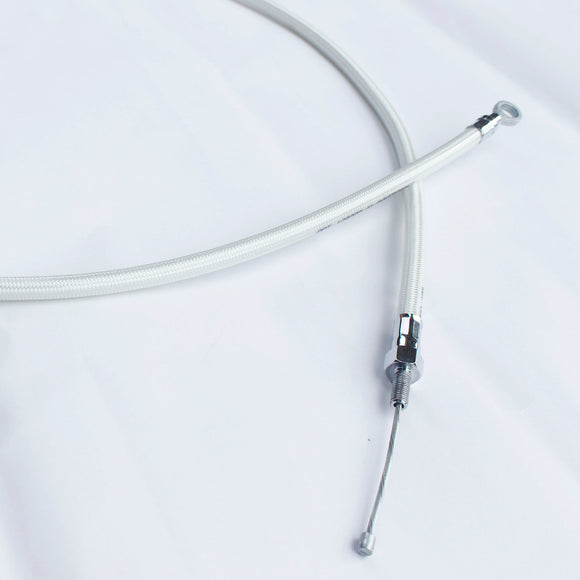 White-Silver Pearl 66.9" Clutch Cables-170cm