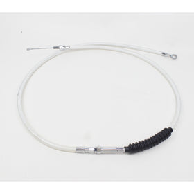 White-Silver Pearl 70.9" Clutch Cables-180cm For Harely Springer Softail.