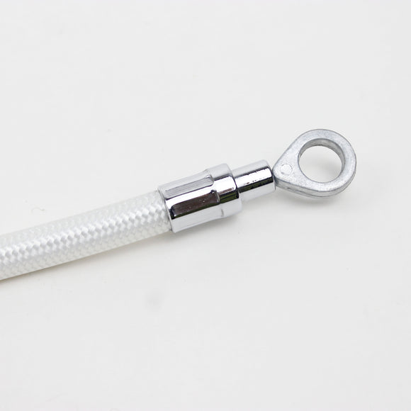 White-Silver Pearl 74.8" Clutch Cables-190cm For Harely Springer Softail.